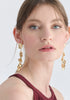 Gold Long Drop Earrings