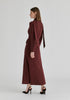 Lyocell Jersey Midi Dress with Cross Front Waist and Convertible Scarf