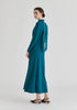 Lyocell Jersey Midi Dress with Cross Front Waist and Convertible Scarf