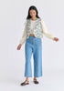 Cutwork Embroidery Cheesecloth Jacket in Light Blue Front