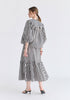 Tie Front Puff Sleeves Blouse