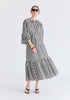 Tie Front Puff Sleeves Blouse