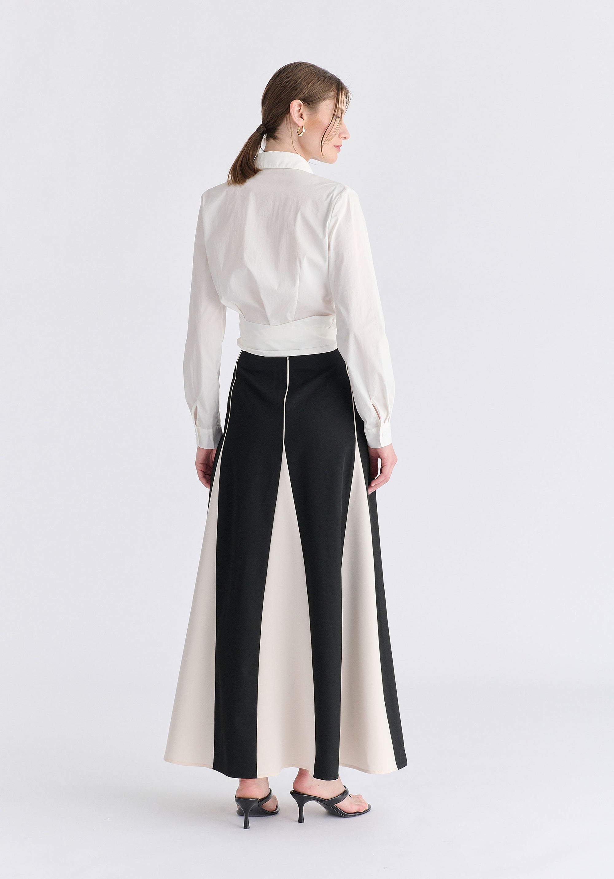 Side Tie Wrap Blouse