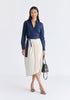 Side Tie Wrap Blouse