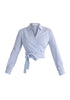 Side Tie Wrap Blouse