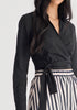 Side Tie Wrap Blouse
