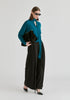 Convertible Scarf-Neck Lyocell Jersey Top with Ruched Waist