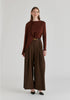 Asymmetrical Cape Sleeve Lyocell Jersey Top