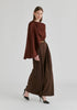 Asymmetrical Cape Sleeve Lyocell Jersey Top