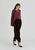 Asymmetrical Cape Sleeve Lyocell Jersey Top