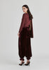 Asymmetrical Cape Sleeve Lyocell Jersey Top