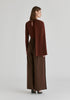 Asymmetrical Cape Sleeve Lyocell Jersey Top