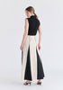 Contrast Details Maxi Skirt