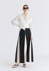 Contrast Details Maxi Skirt