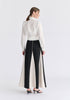 Contrast Details Maxi Skirt