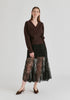 2-Piece Lace Skirt with Godet Paneling