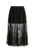 2-Piece Lace Skirt with Godet Paneling