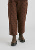 Embroidered Polka Dots Denim Barrel Trousers