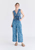 Leaf Embroidered Tie Front Waistcoat