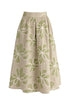 Floral Embroidered Midi Skirt