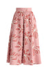 Floral Embroidered Midi Skirt