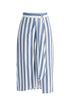 Draped Wrap Midi Skirt