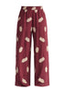 Leaf Embroidered Trousers