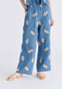 Leaf Embroidered Trousers