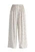 Front Pleats Detail Wide Leg Trousers