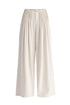 Front Pleats Detail Wide Leg Trousers