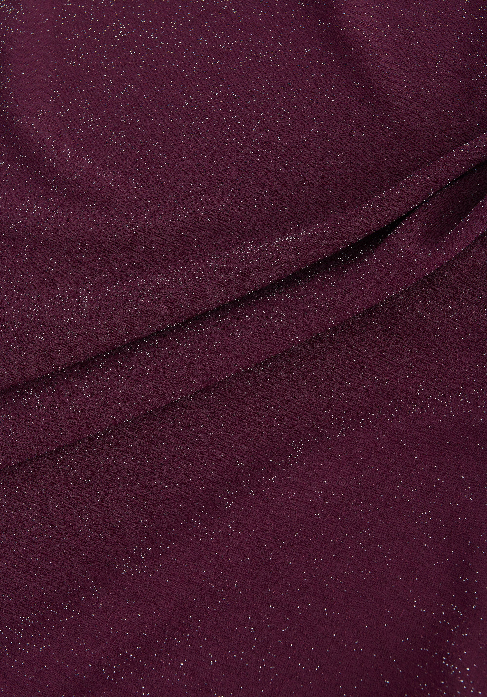 Paisie Sparkly Cut Out Dress in Purple Fabric