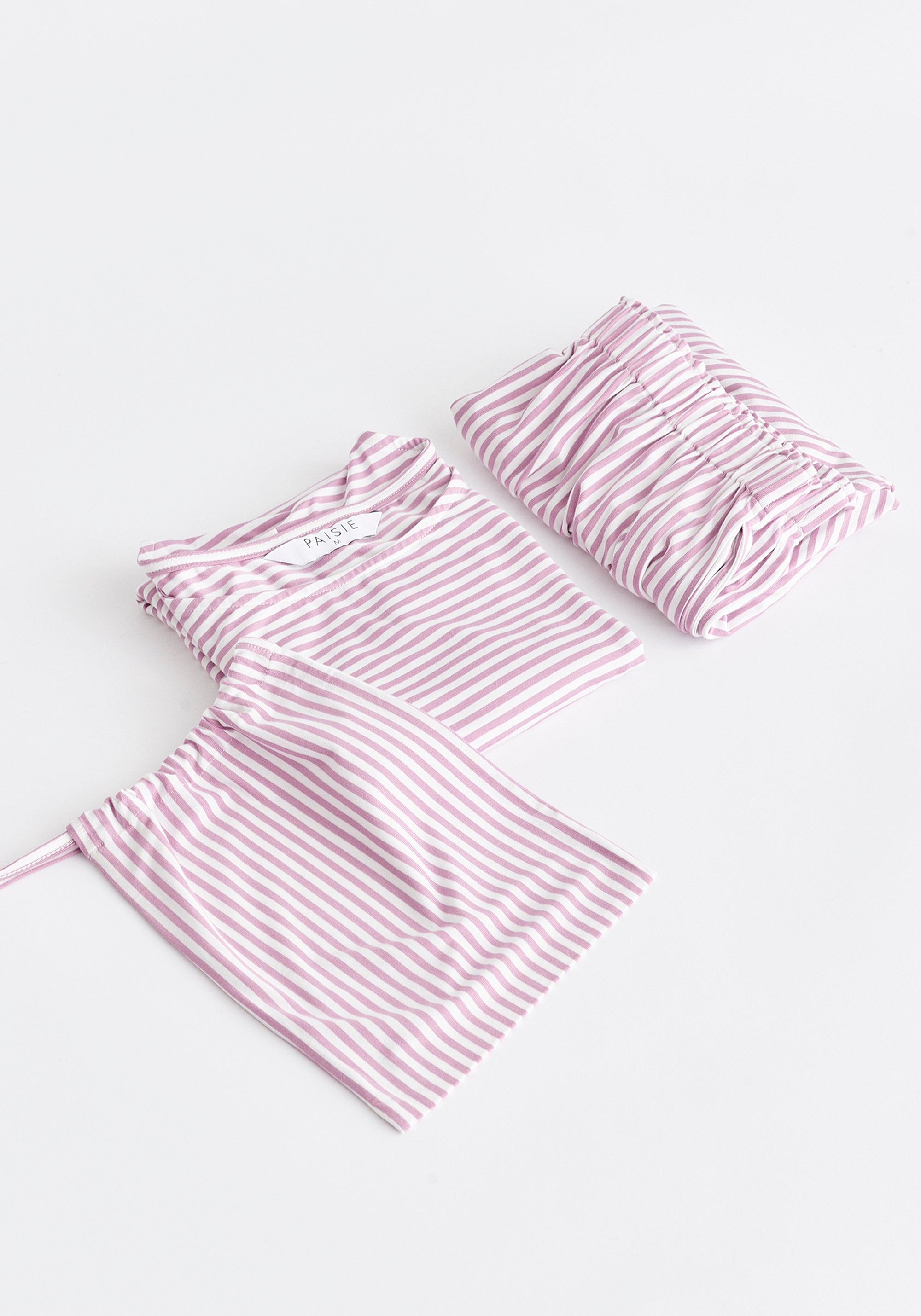 Frill Pyjama T-Shirt Set with Matching Overnight Pouch