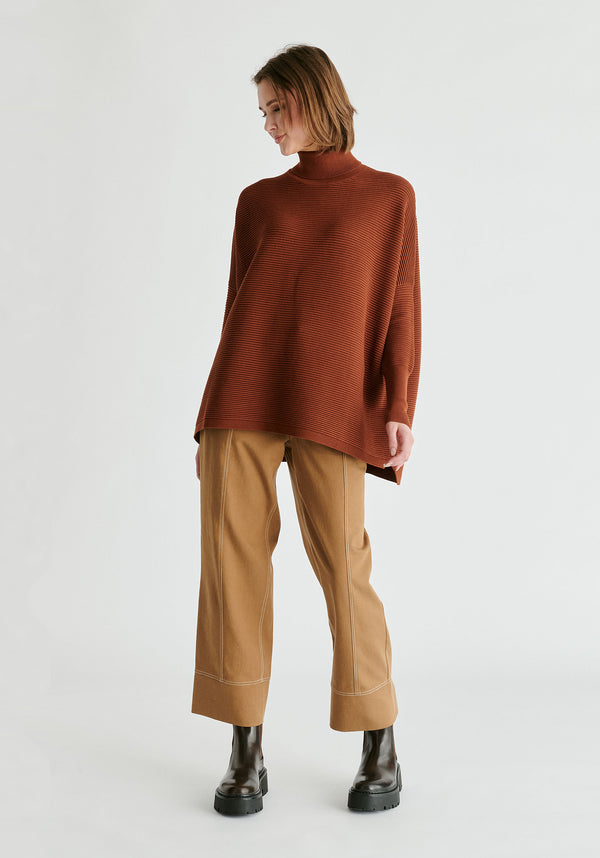 Paisie Turtleneck Ribbed Jumper