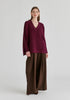 Paisie V-Neck Ribbed Jumper