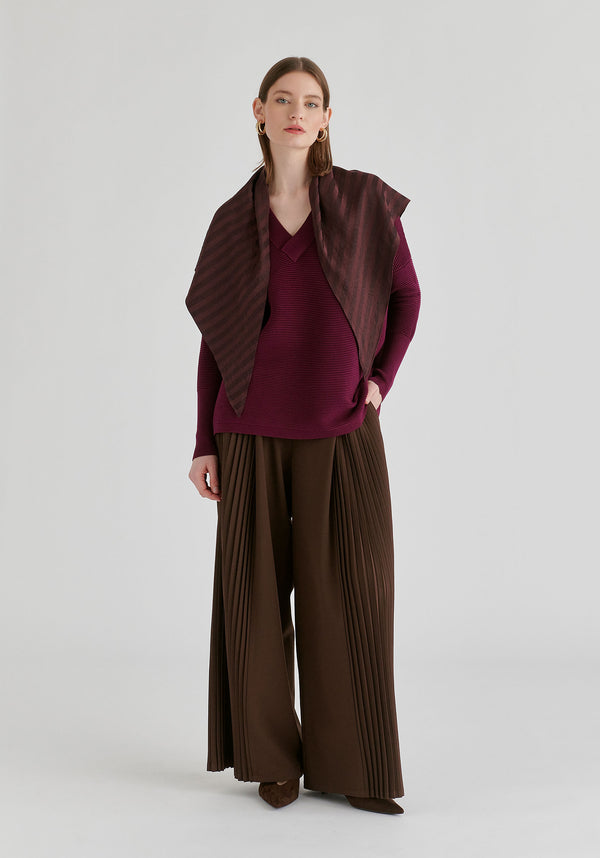 Paisie V-Neck Ribbed Jumper
