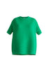 Paisie Short Sleeve Ribbed Jumper in Green