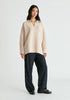 Polo Collar Ribbed Jumper
