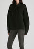 Ribbed Jumper with Attached Scarf Tie