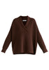 Shawl Collar Ribbed Jumper