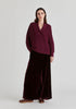 Shawl Collar Ribbed Jumper