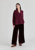 Shawl Collar Ribbed Jumper
