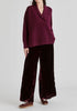 Shawl Collar Ribbed Jumper