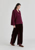 Shawl Collar Ribbed Jumper
