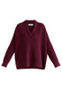 Shawl Collar Ribbed Jumper