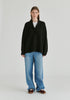Shawl Collar Ribbed Jumper