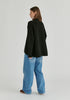Shawl Collar Ribbed Jumper