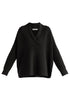 Shawl Collar Ribbed Jumper