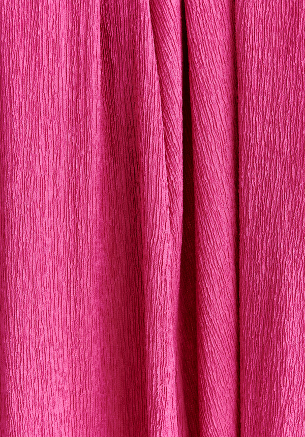 Textured Wrap Kimono Blouse in Pink Close Up