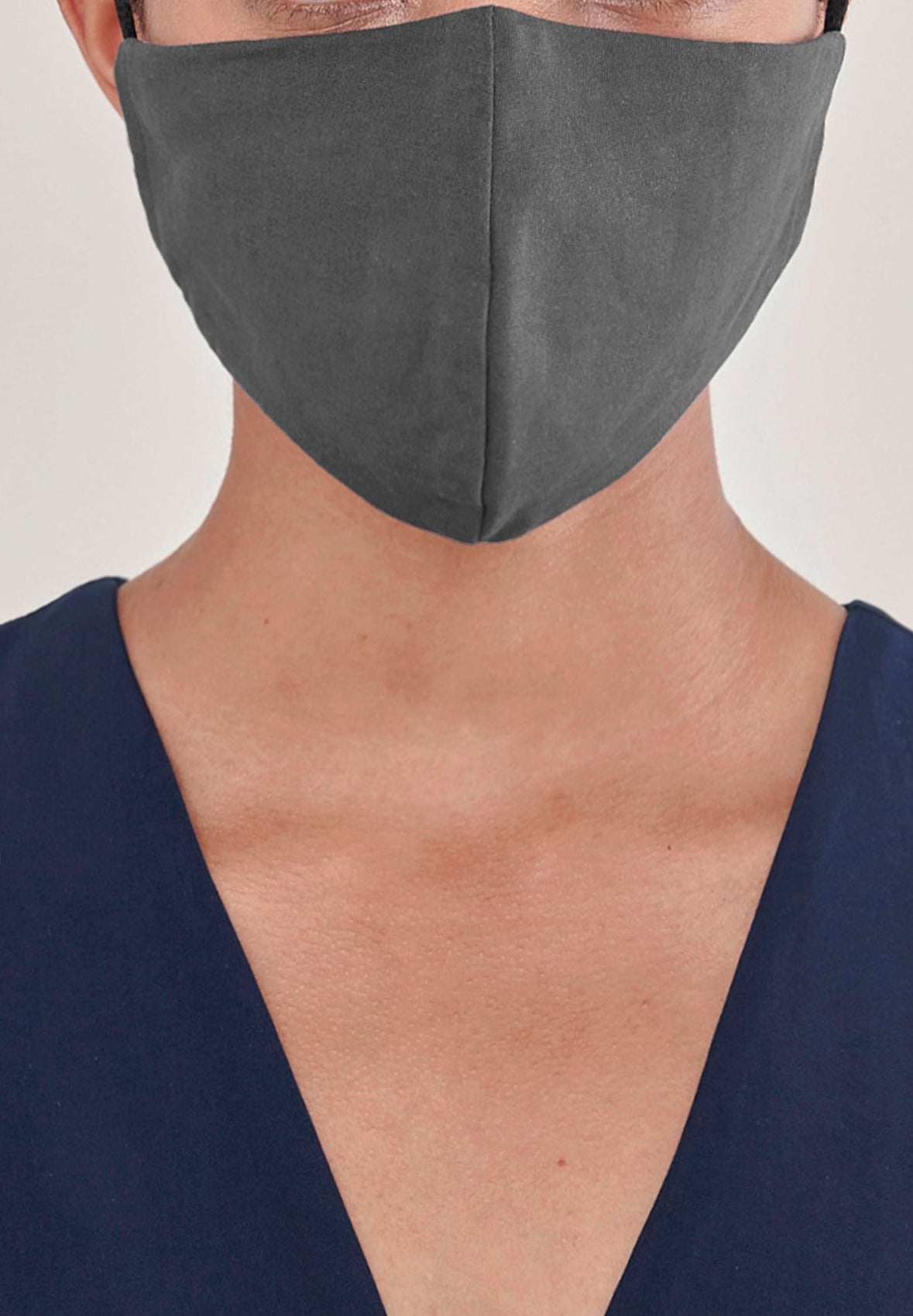 Paisie Large Adjustable Face Mask in Charcoal