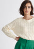 Paisie Two-Way Crochet Jumper in Cream